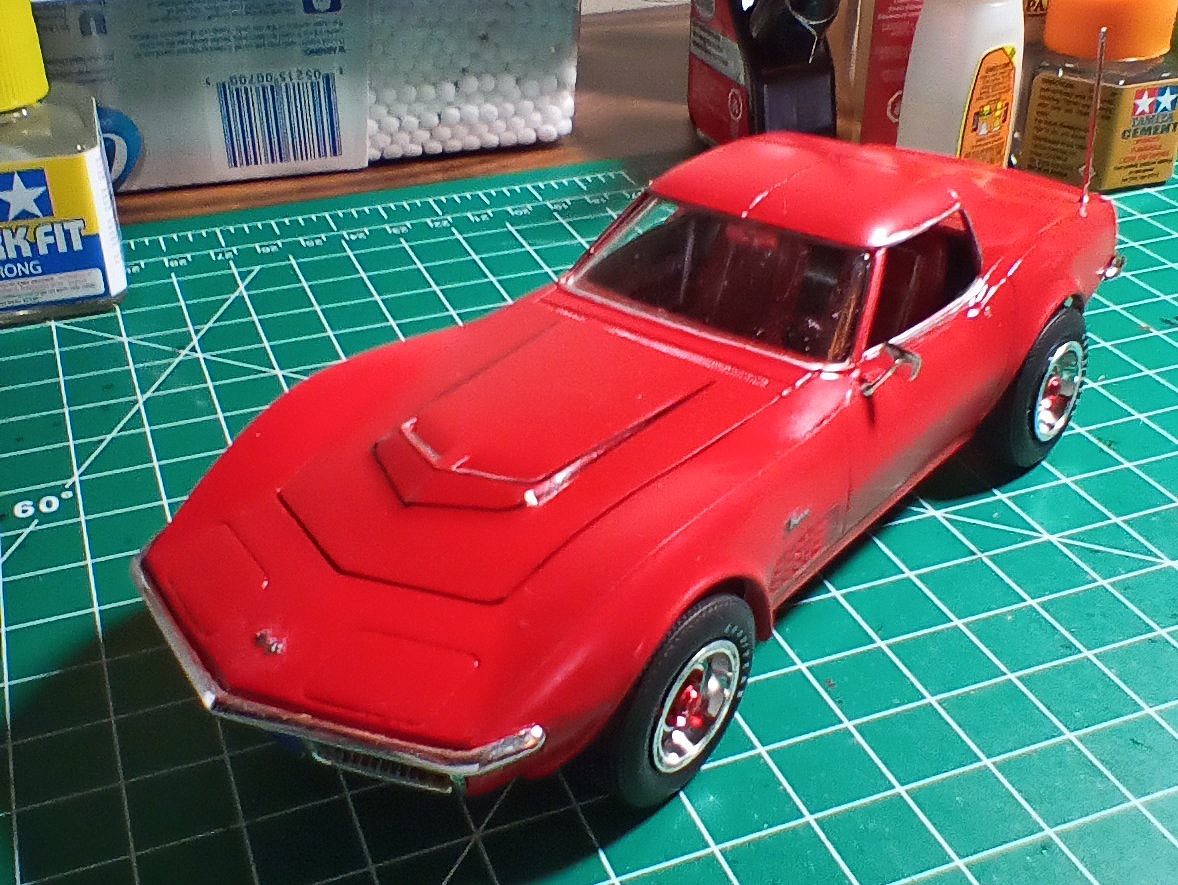 1970 Chevy Corvette Coupe -- Plastic Model Car Kit -- 1/25 Scale ...