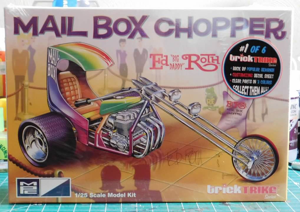 MPC Skill 2 Model Kit Mail Box Chopper Trike (Ed Big Daddy Roth's) Trick Trikes Series 1/25 Scale Model