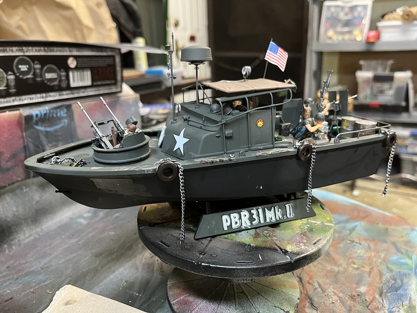 thumbnail interactive-video image 1 of TAMIYA 1/35 US Navy PBR31 MKII Pibber Model Kit (35150) 1 of 3