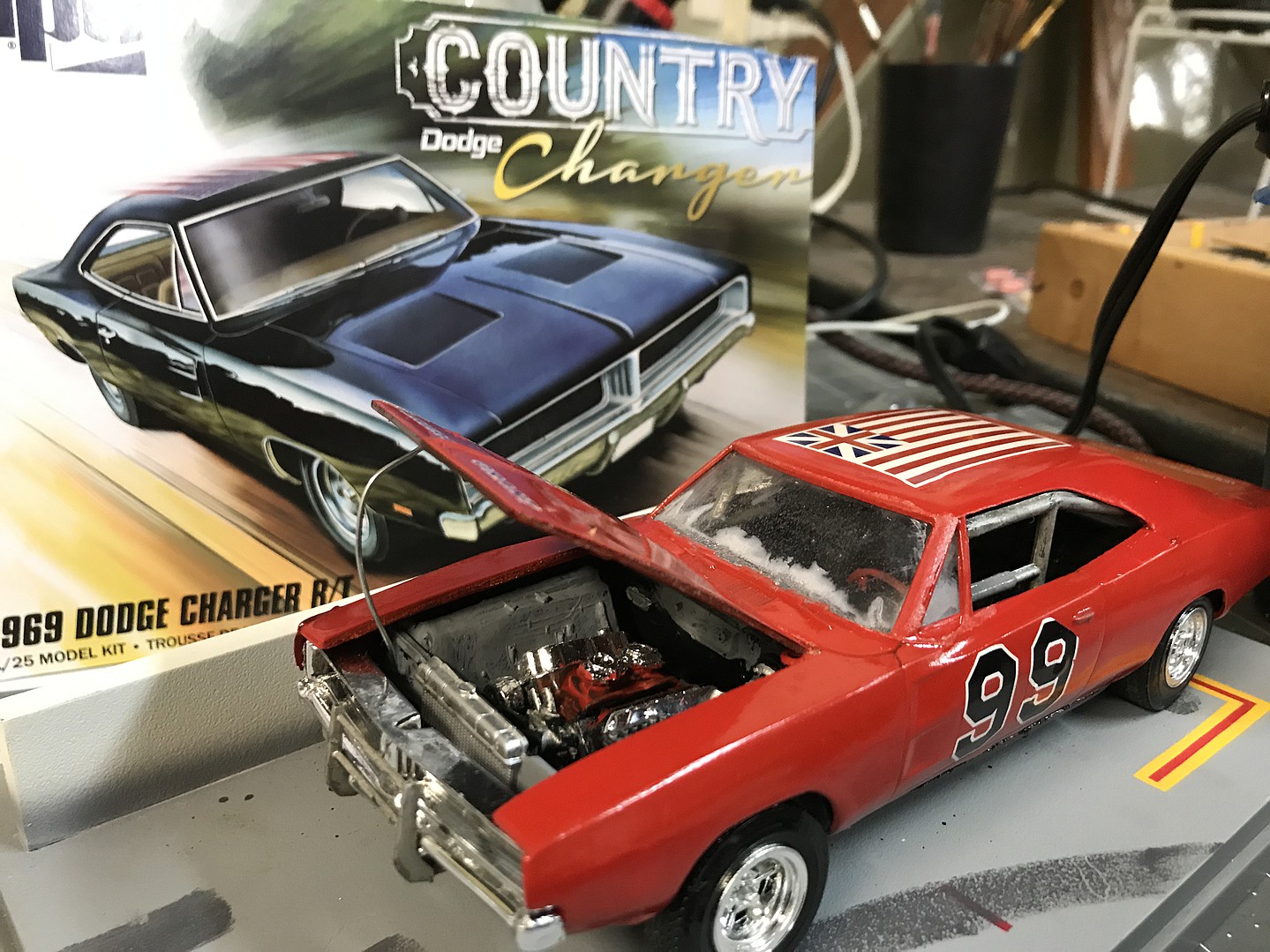 MPC 1969 Dodge Country Charger RT Plastic Model Car Truck Vehicle 