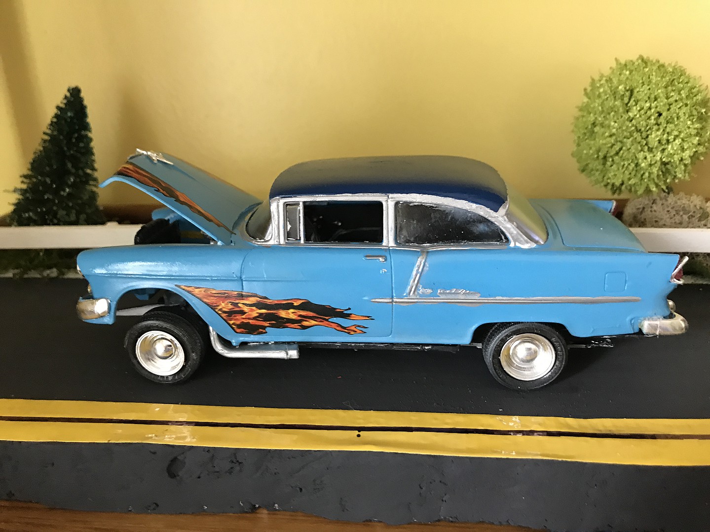 1955 Chevy Bel Air Sedan Plastic Model Car Kit 125 Scale 1119 Pictures By Jjacik777 