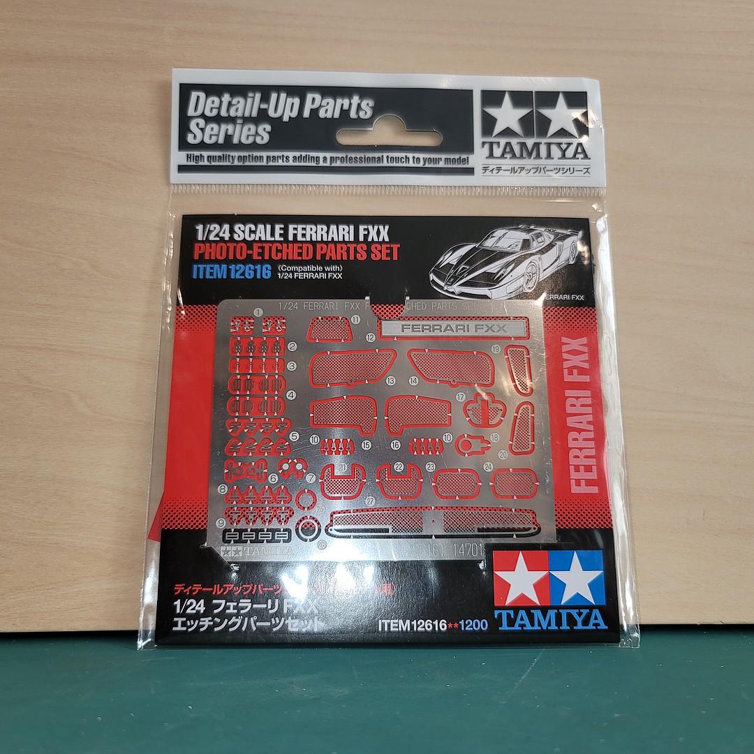 Photo Etch Parts Set Ferrari FXX Detail Plastic Model Vehicle Decal