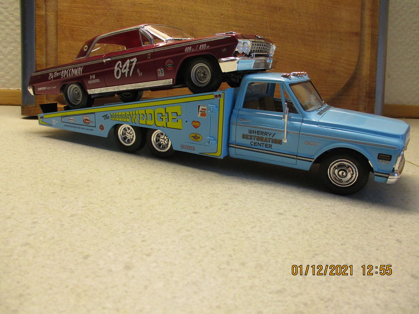 Mpc Racers Wedge 1972 Chevy Racer's Wedge -- Plastic Model Truck Vehicle Kit -- 1/25 ...