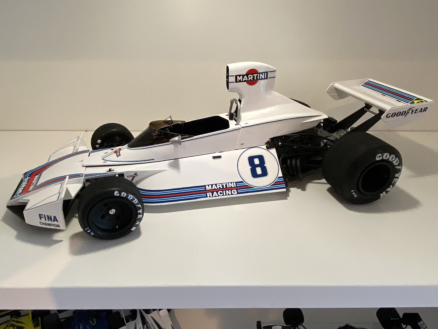 Tamiya 1:12 Martini Brabham BT44B 1975 - Tamiya 1:12 Martini Brabham BT44B  1975 - Cars - Plastic model kits - Sklep Modelarski Agtom