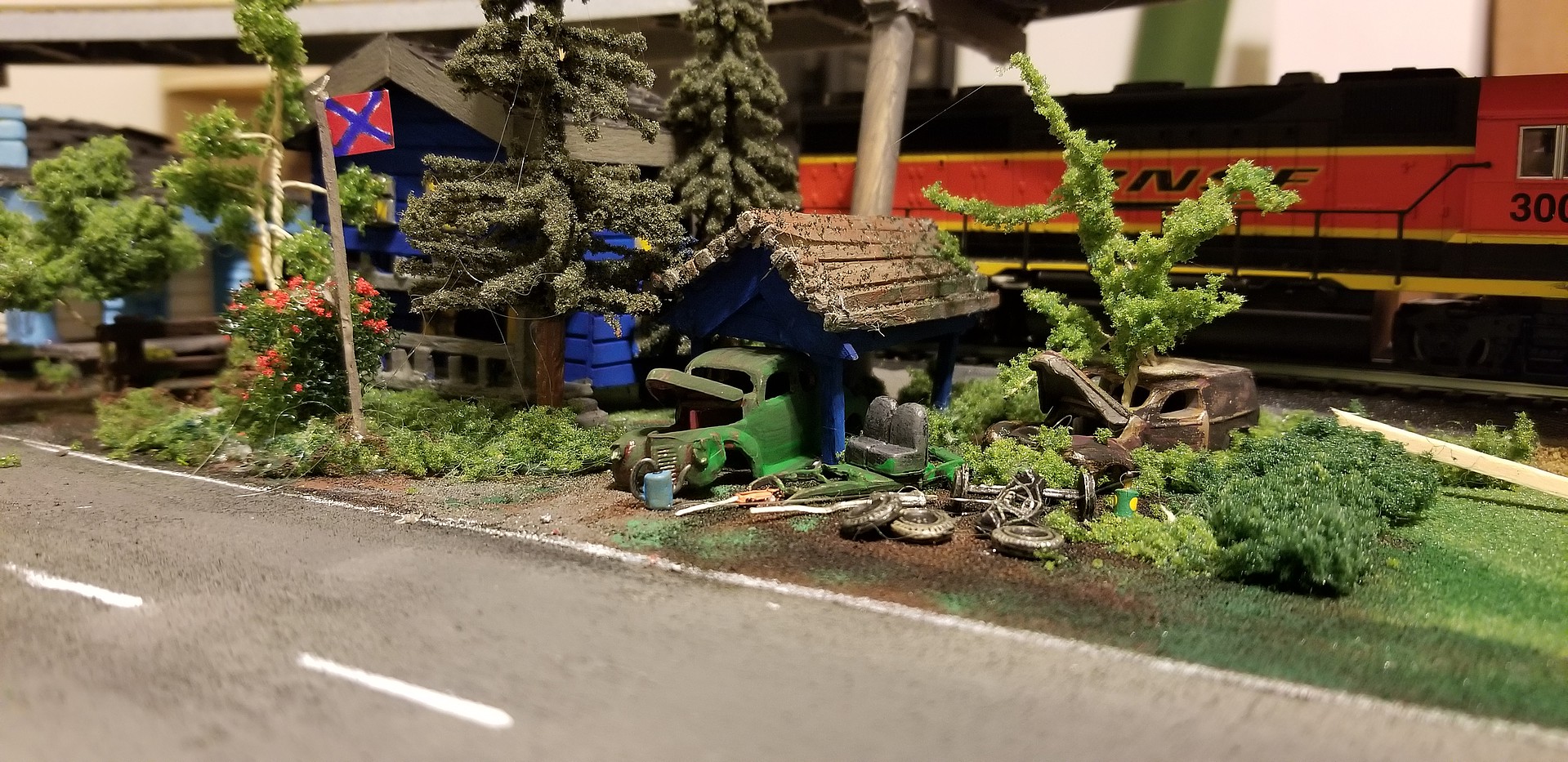 Junk Cars Autoscene HO Scale Model Railroad Vehicle as5563