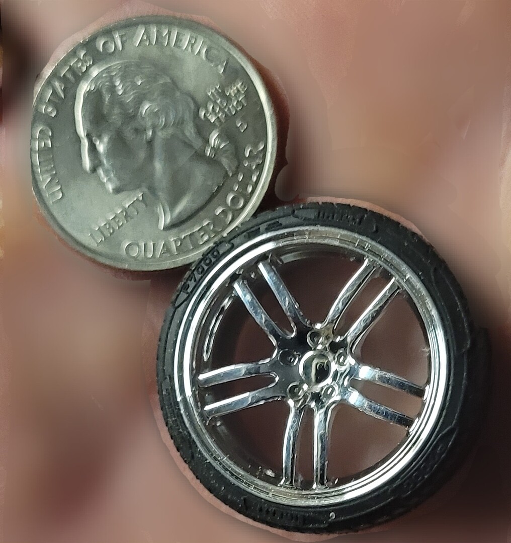 Gram Lights R57GT 20'' Tire & Wheel Set (4) Plastic Model Tire Wheel