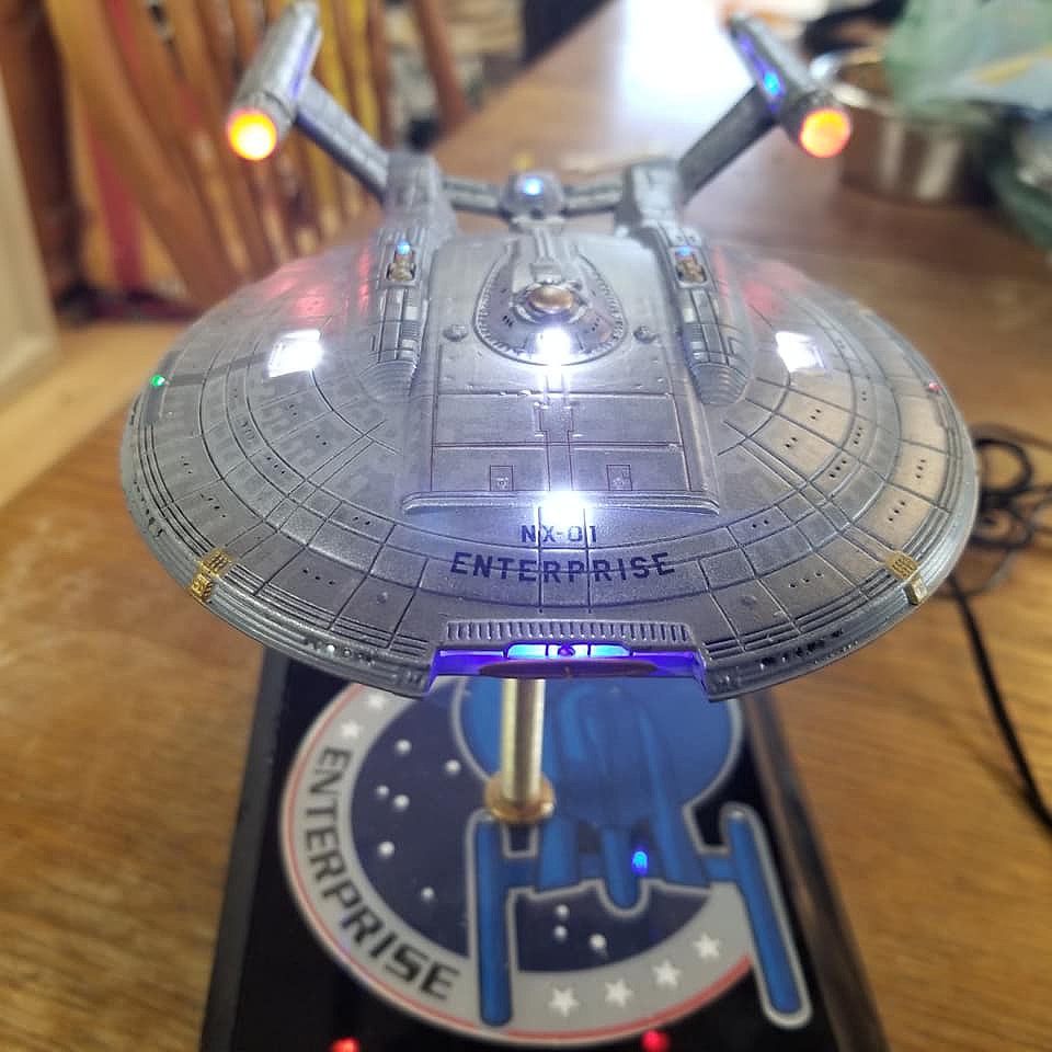 Polar Lights 966m 1/1000 Star Trek Nx-01 Enterprise 2t Snap for sale online 