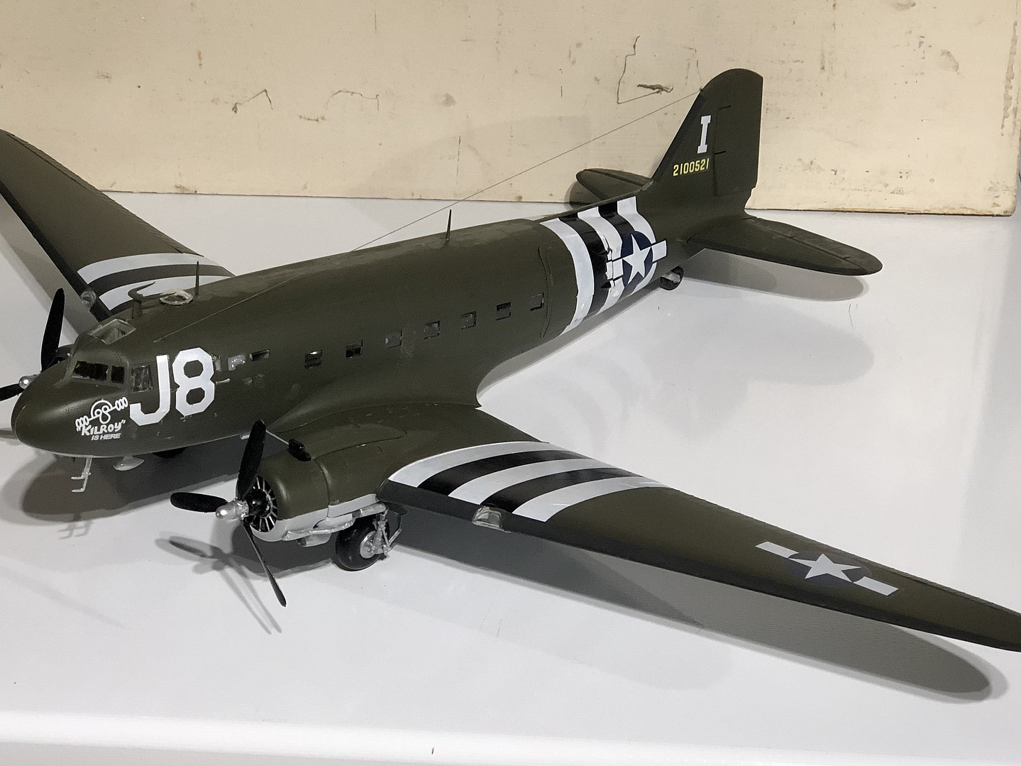Trumpeter C-47A Skytrain Military Transport Aircraft Plastic Model 