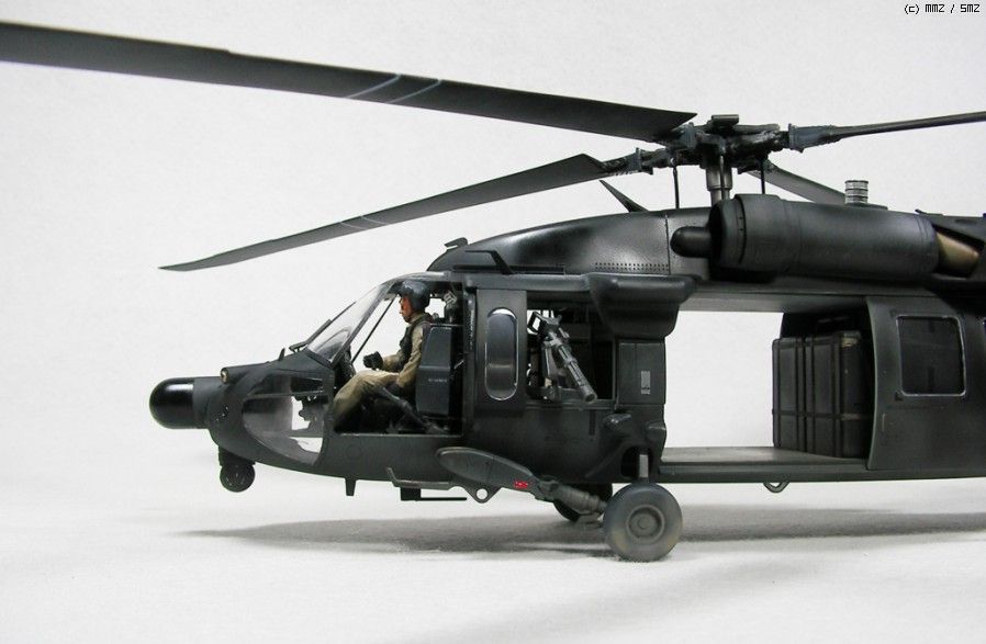 Ah 60l Blackhawk Dap Plastic Model Helicopter Kit 135 Scale