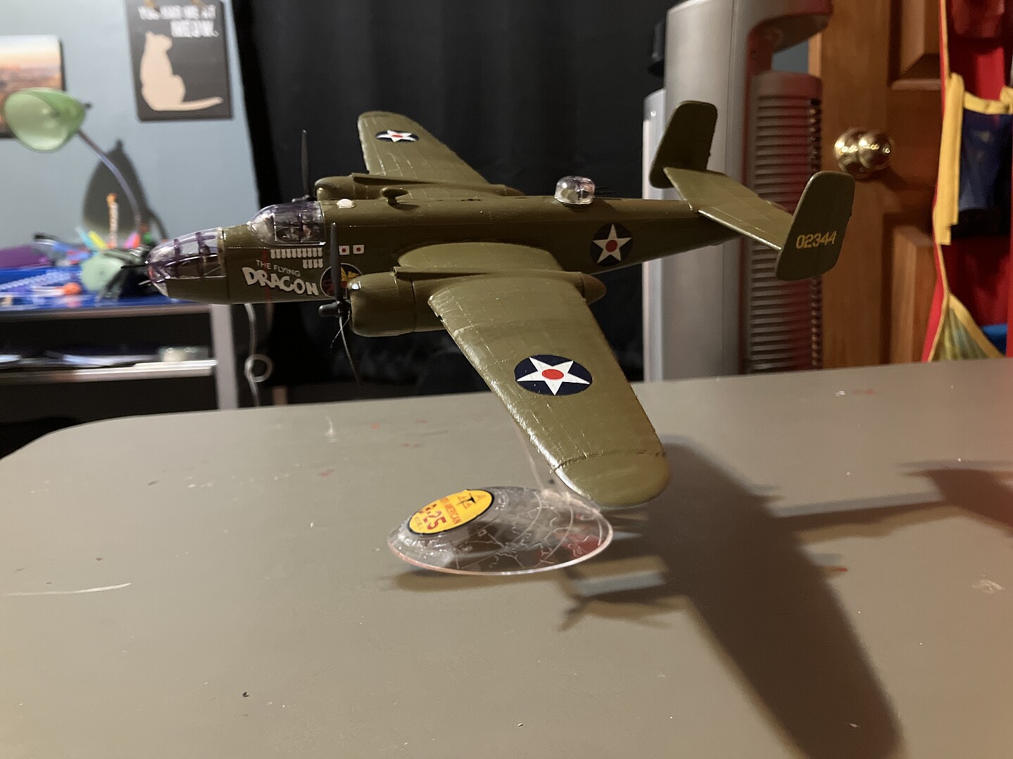 B-25 Mitchell Bomber -- Plastic Model Airplane Kit -- 1/64 Scale ...