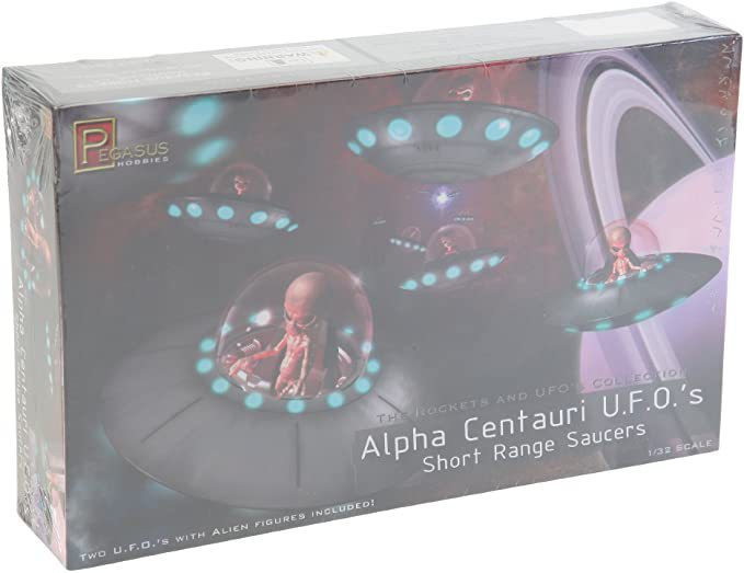 Pegasus Alpha Centauri UFO (2) Science Fiction Plastic Model Kit 1 