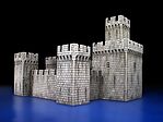 Mini-Art Medieval Castle Plastic Model Building Kit 1/72 Scale #72005