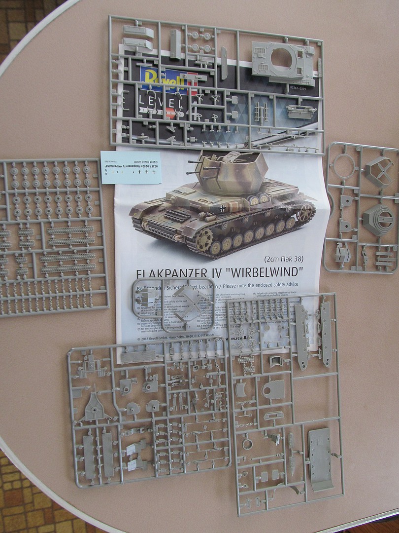Revell 1:72 Scale Flakpanzer IV Wirbelwind Model Kit 03267 