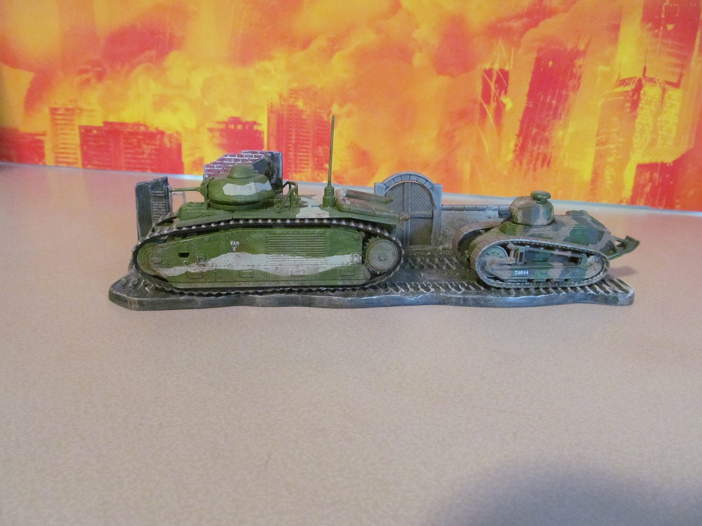 CHARLES DOMAGE DC CD char Renault FT 17 plomb WW1
