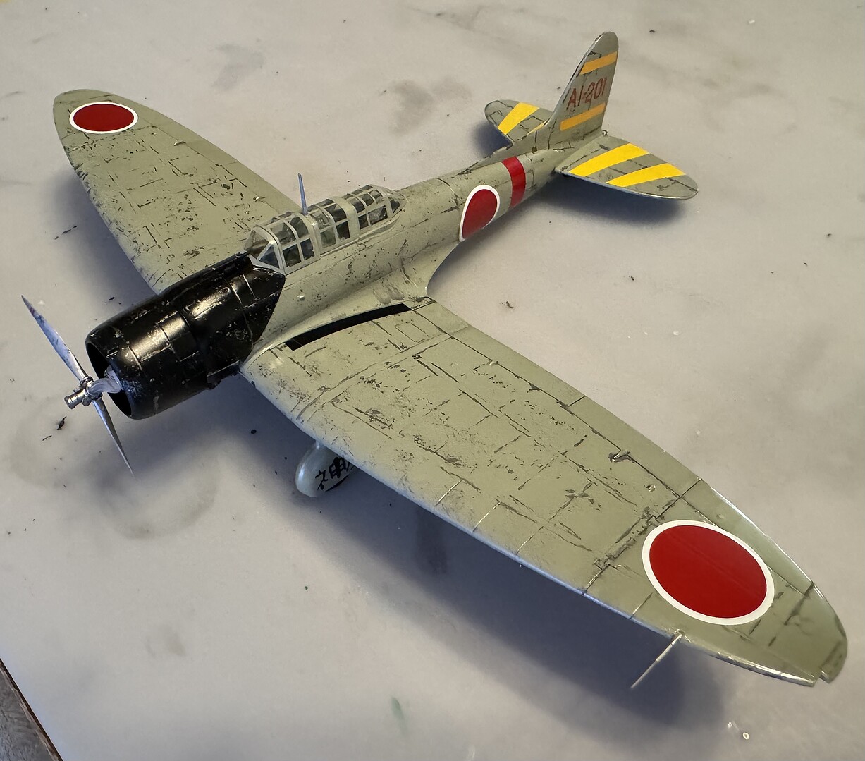 Aichi D3A1 Type 99 Carrier Dive Bomber Val -- Plastic Model Airplane ...