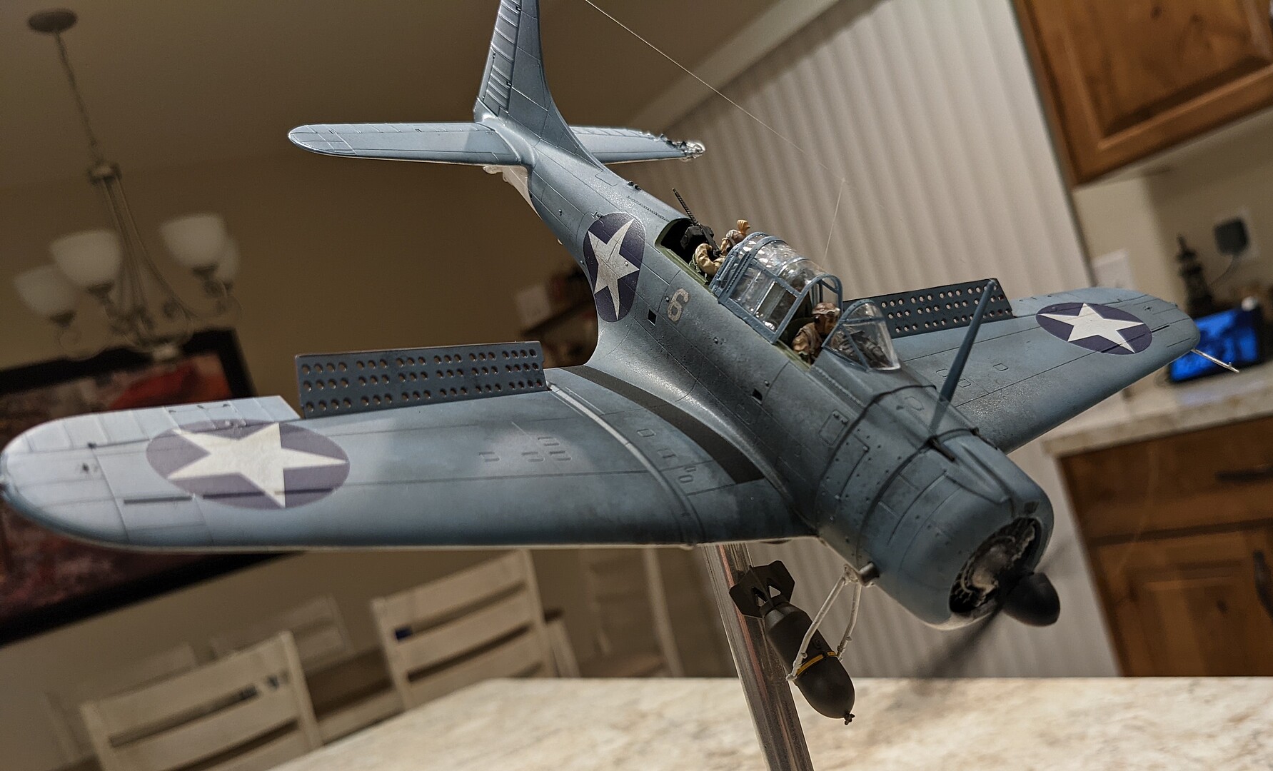 SBD2 Midway USN Bomber Plastic Model Airplane Kit 1/48 Scale