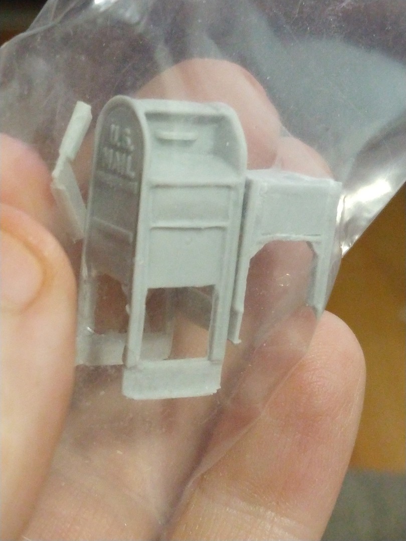 Mail Boxes 2 pack O Scale Model Railroad Building Accessory 4028