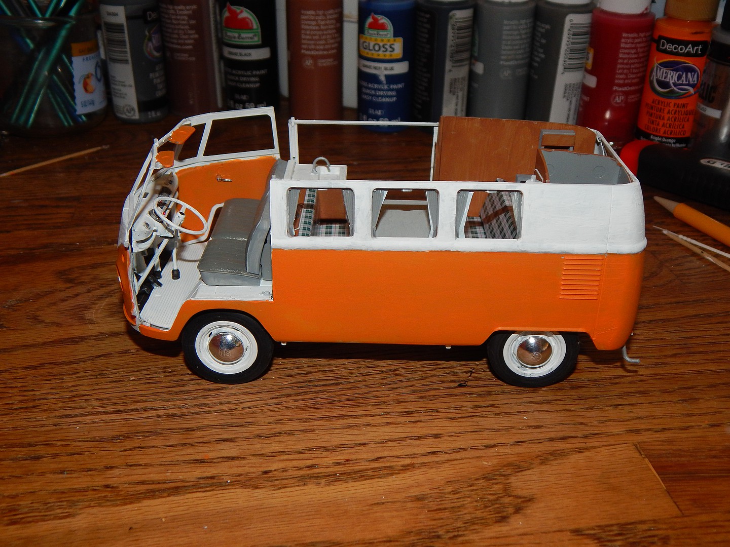 Vw T1 Van Camper Plastic Model Vehicle Kit 124 Scale 7674