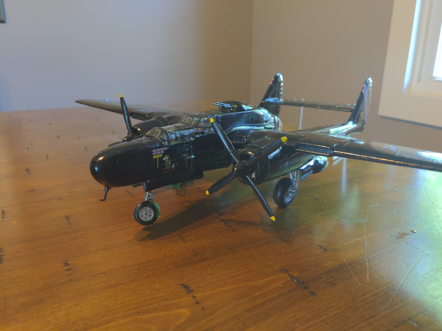 P Black Widow Plastic Model Airplane Kit Scale Pictures By Ed