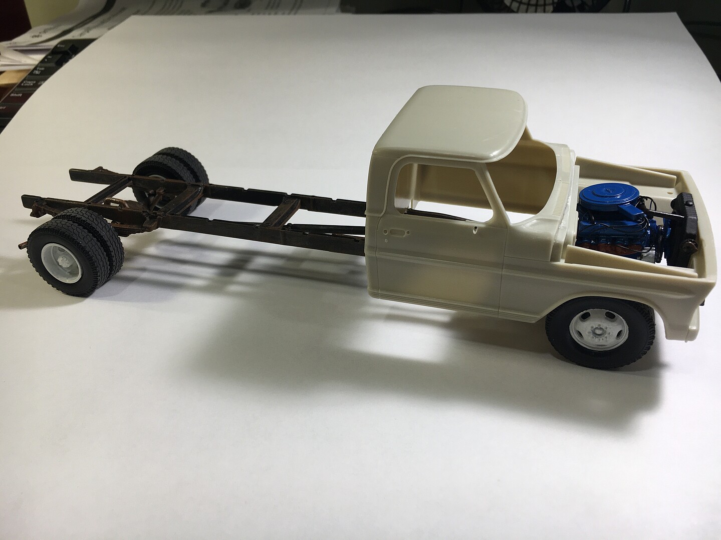 1967 Ford F350 Ramp Truck (Ltd Prod) Plastic Model Car Truck Vehicle