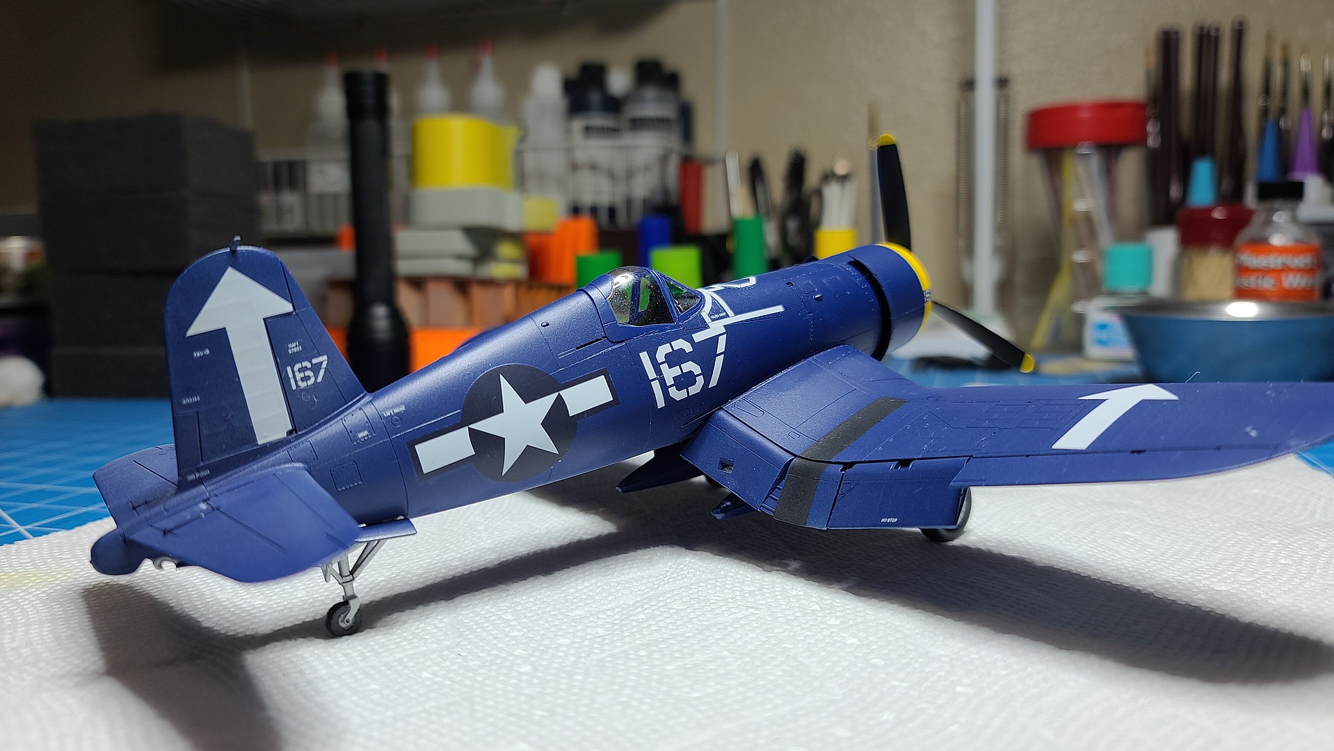 Kit Modèle Réduit Tamiya 1/48 - Avion Militaire U.S. Navy F4U-1D Corsair Mk IV - Réf. 61061