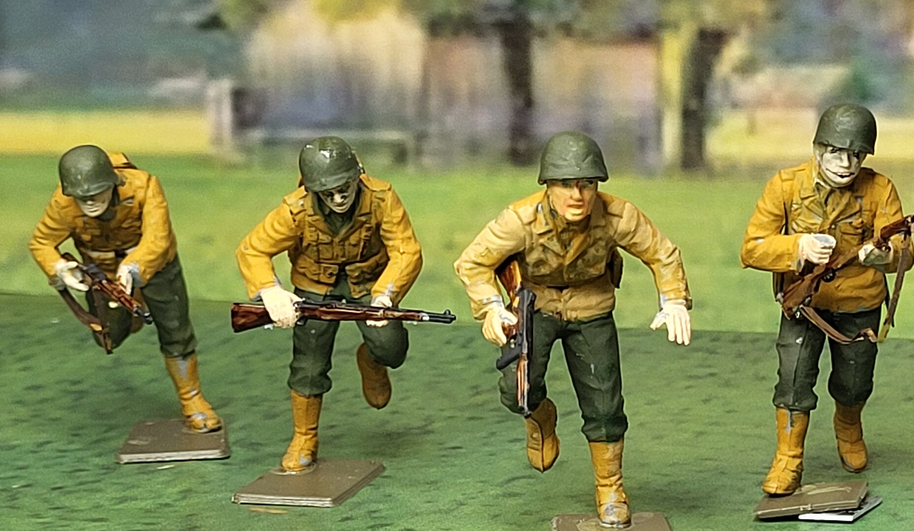 US Rangers D-Day (4) -- Plastic Model Military Figure -- 1/35 Scale ...
