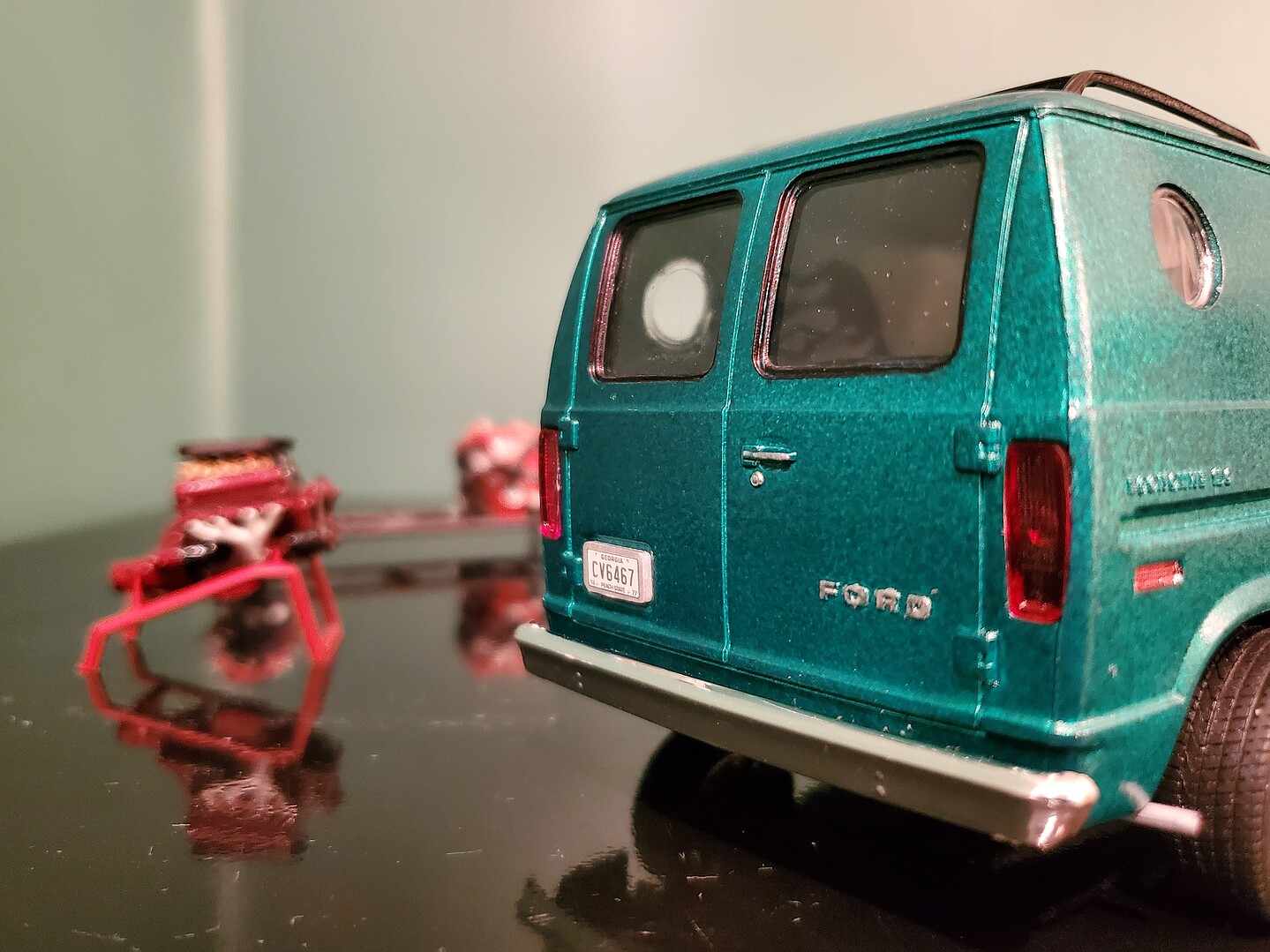 1977 Ford Van W Coca Cola Machine Plastic Model Car Vehicle Kit 1 