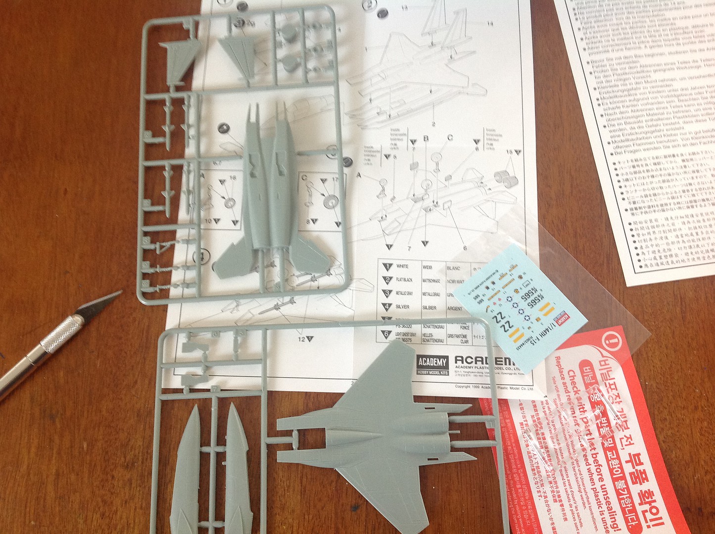 Academy F-15 Eagle Plastic Model Airplane Kit 1/144 Scale #12609