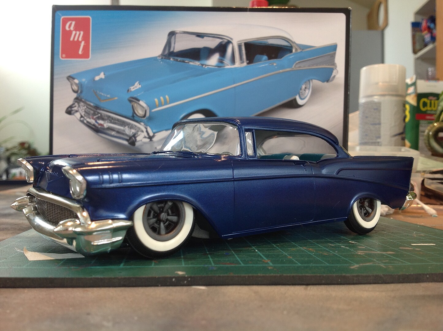 1957 Bel Air -- Plastic Model Car Kit -- 1/25 Scale -- #638 pictures by ...