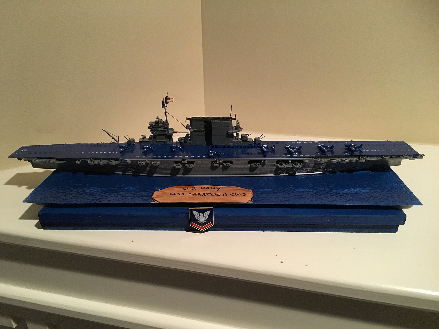 Tamiya 31713 1/700 Model Kit WWII U.S Navy Aircraft Carrier USS Saratoga CV-3