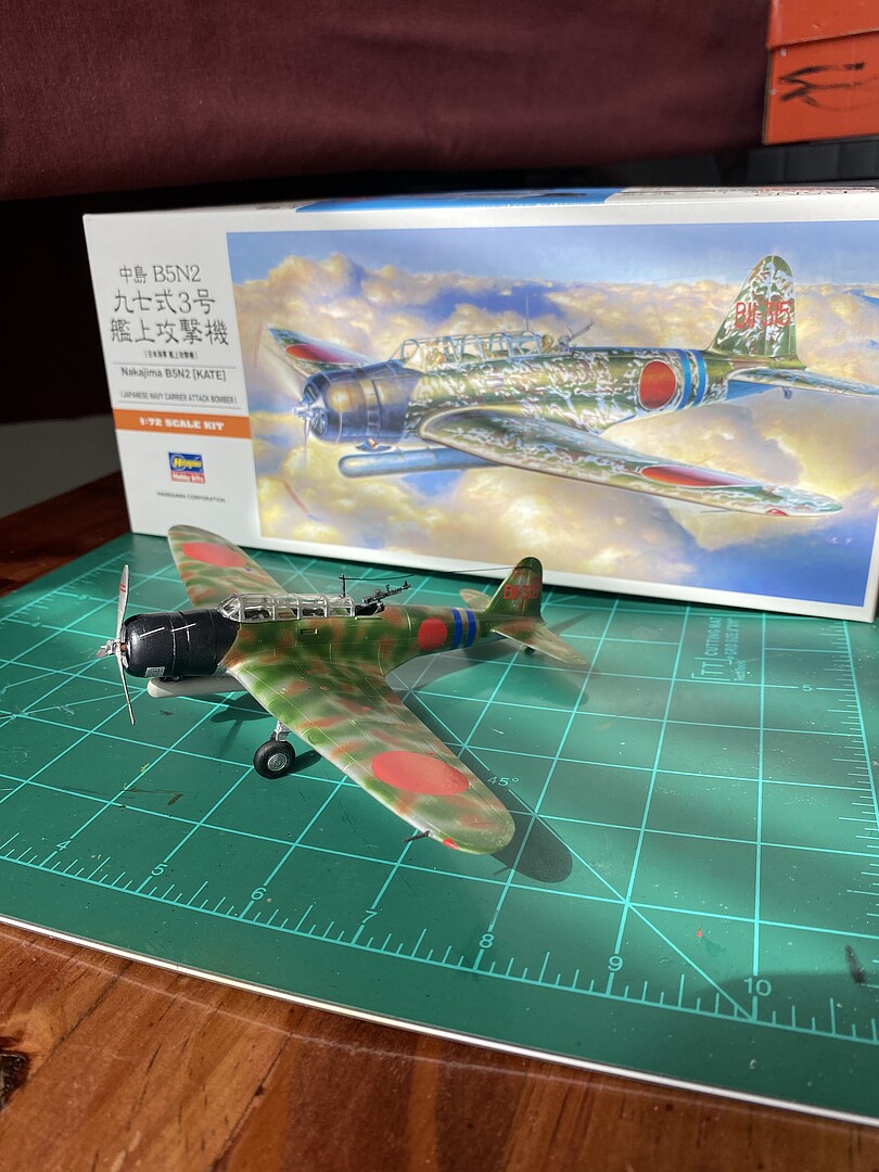 Nakajima B5N2 (Kate) -- Plastic Model Airplane Kit -- 1/72 Scale ...