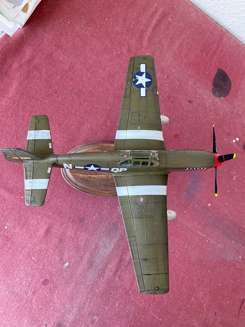 P51B Mustang Fighter Aircraft Plastic Model Airplane Kit 1/48