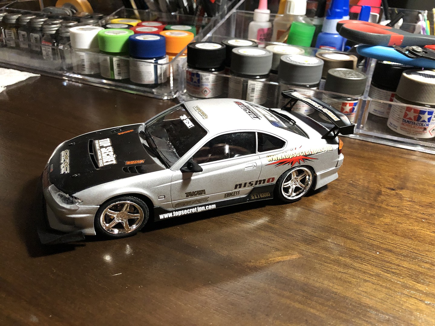 1999 Nissan S15 Silvia Top Secret Car Plastic Model Car Vehicle Kit