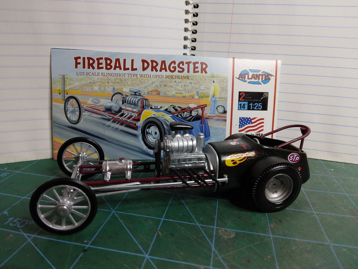 Fireball Dragster (Slingshot Type) Plastic Model Car Kit 1/24