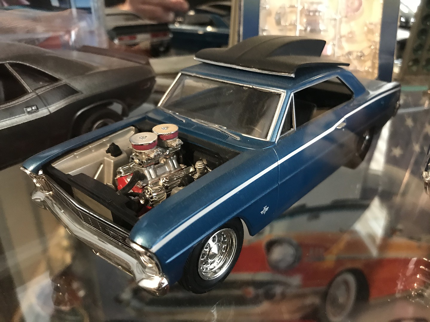 1966 Chevy Nova Pro Street -- Plastic Model Car Kit -- 1 25 Scale 