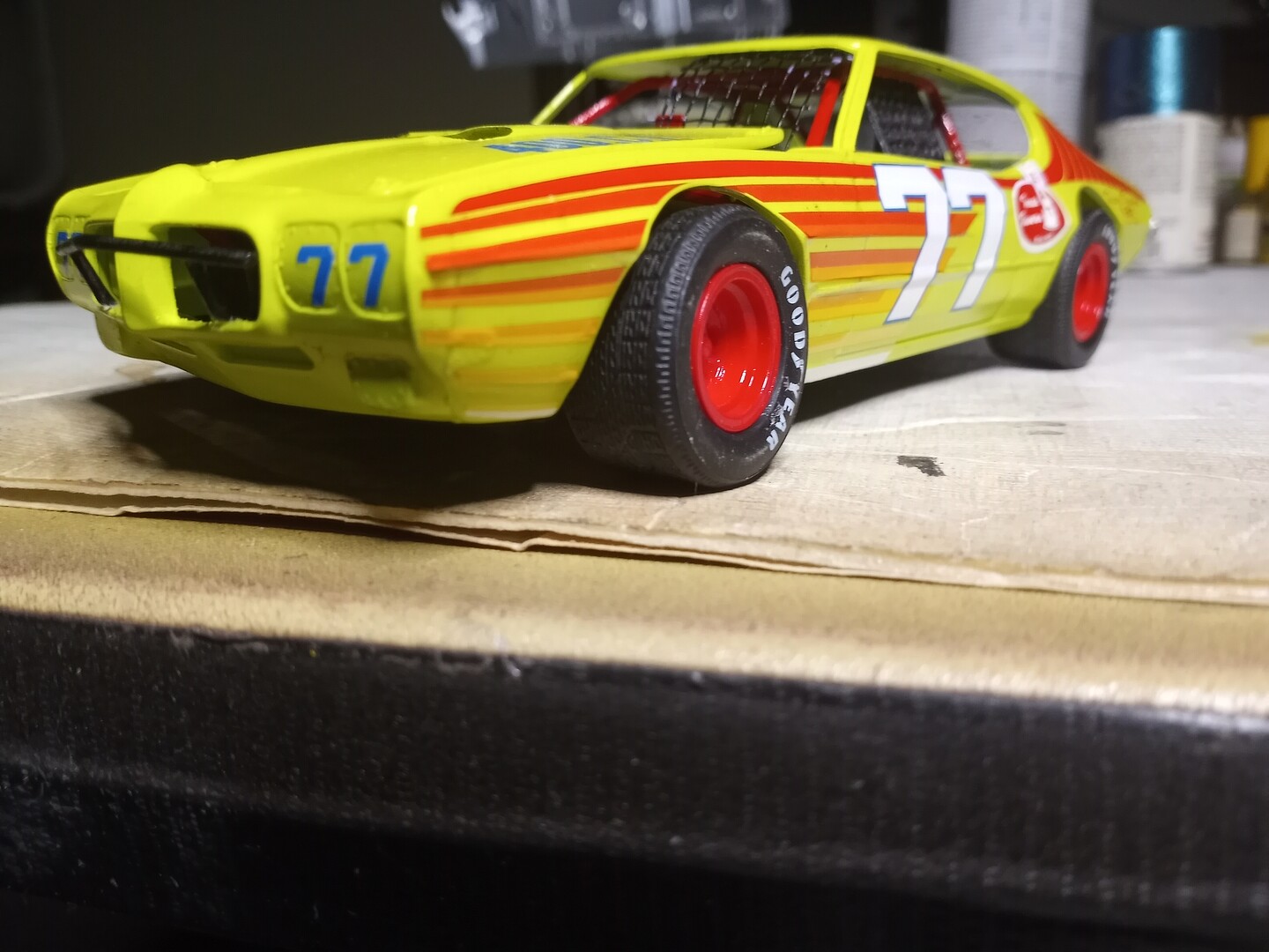 1970 Pontiac GTO Super Stocker Race Car -- Plastic Model Car Vehicle