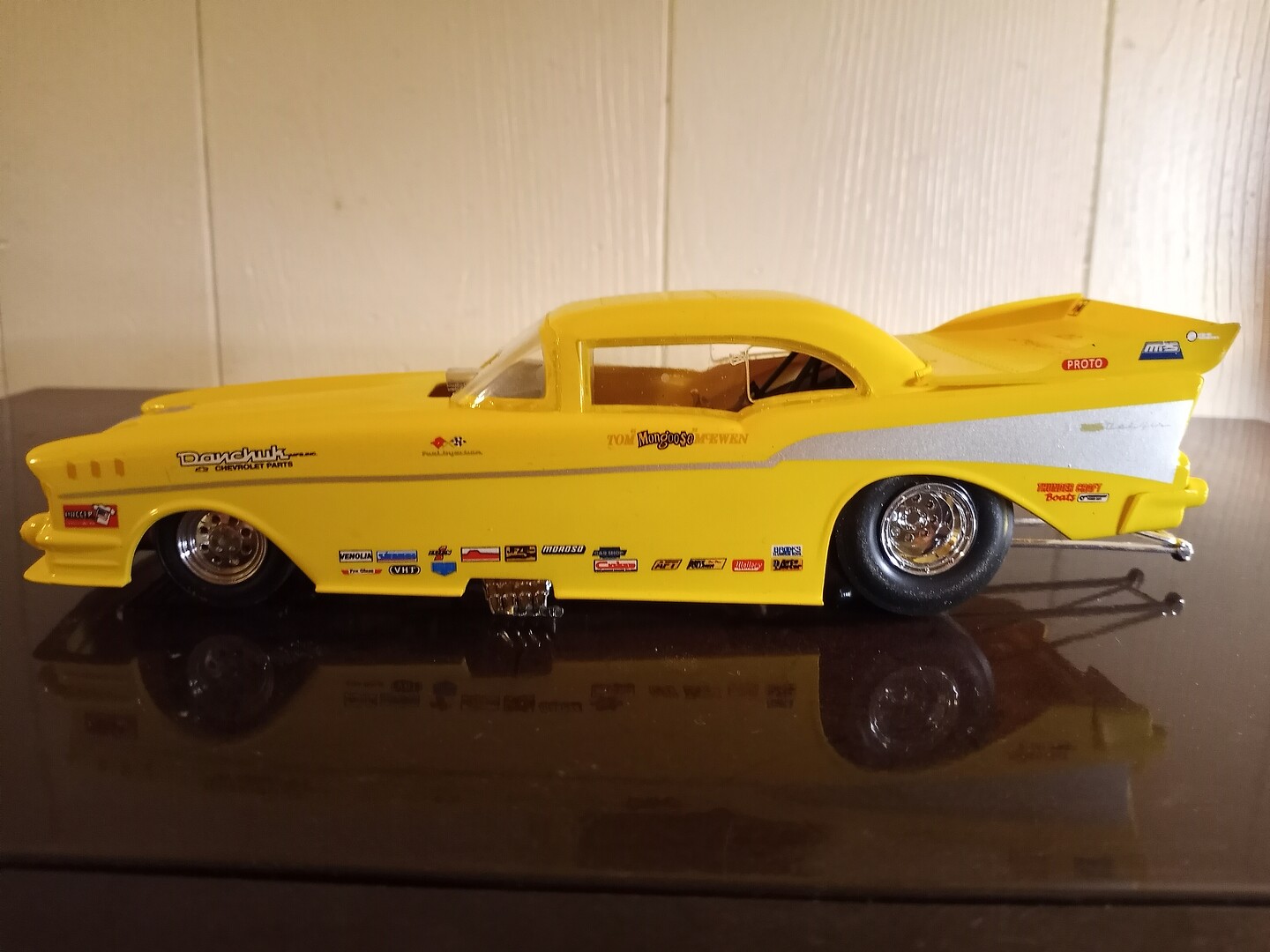 Tom ''Mongoose'' McEwen 1957 Chevy Funny Car -- Plastic Model Car Kit ...