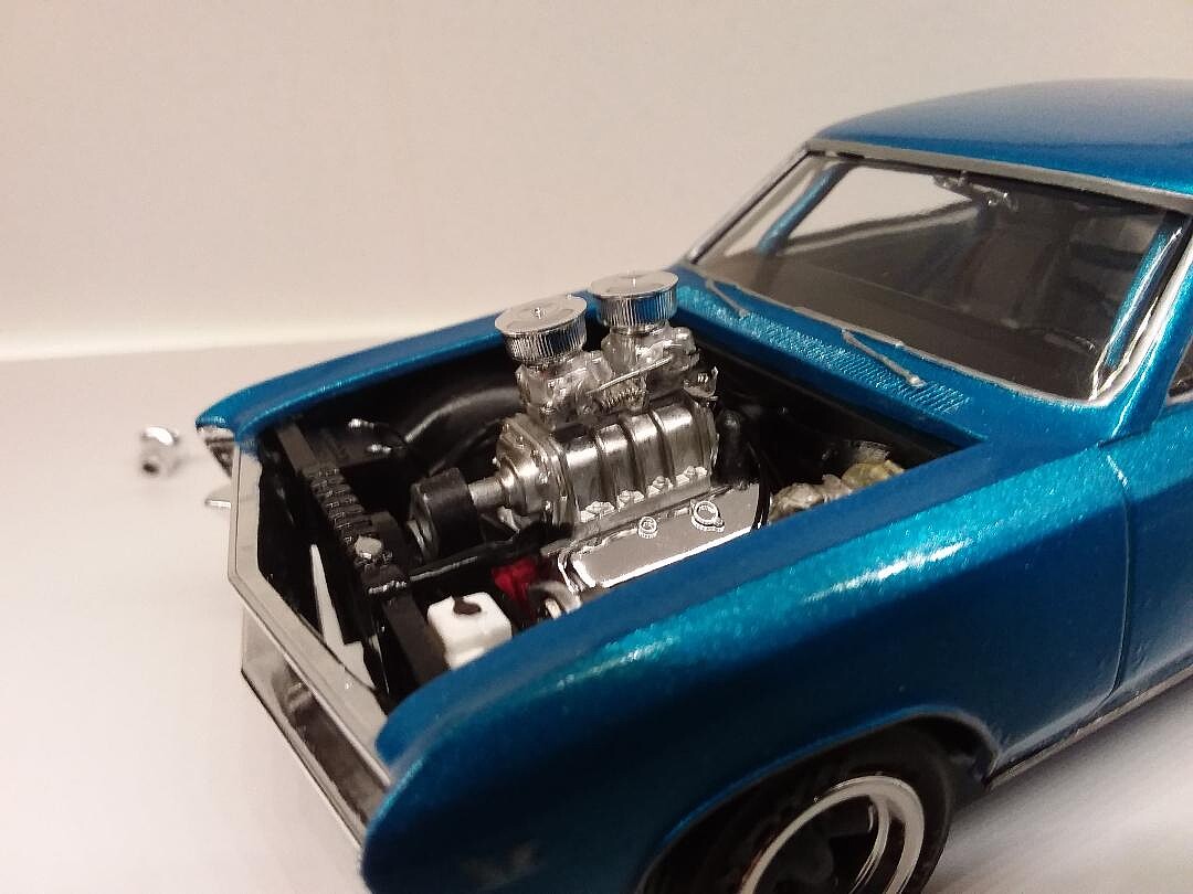 1967 Chevy Chevelle Pro Street Car 1/25 Scale Plastic Model Car