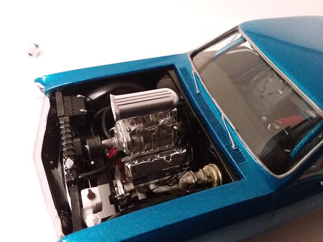 1967 Chevy Chevelle Pro Street Car 1/25 Scale Plastic Model Car