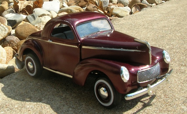 1940 Willys Coupe/Pickup -- Plastic Model Car Kit -- 1/25 Scale -- #818 ...