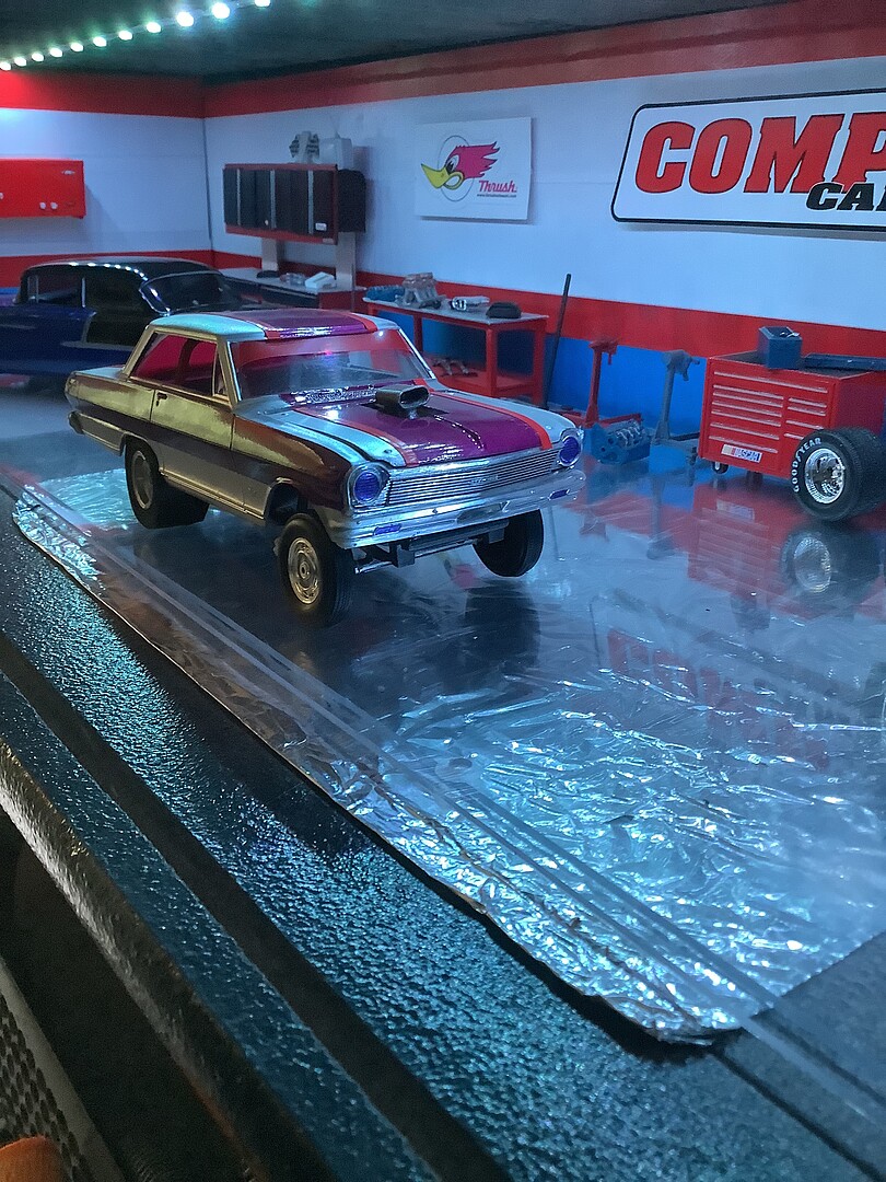 AMT 1/25 Scale 1965 Chevy Chevelle AWB 'Time Machine' Funny Drag Car Model Kit - AMT1302