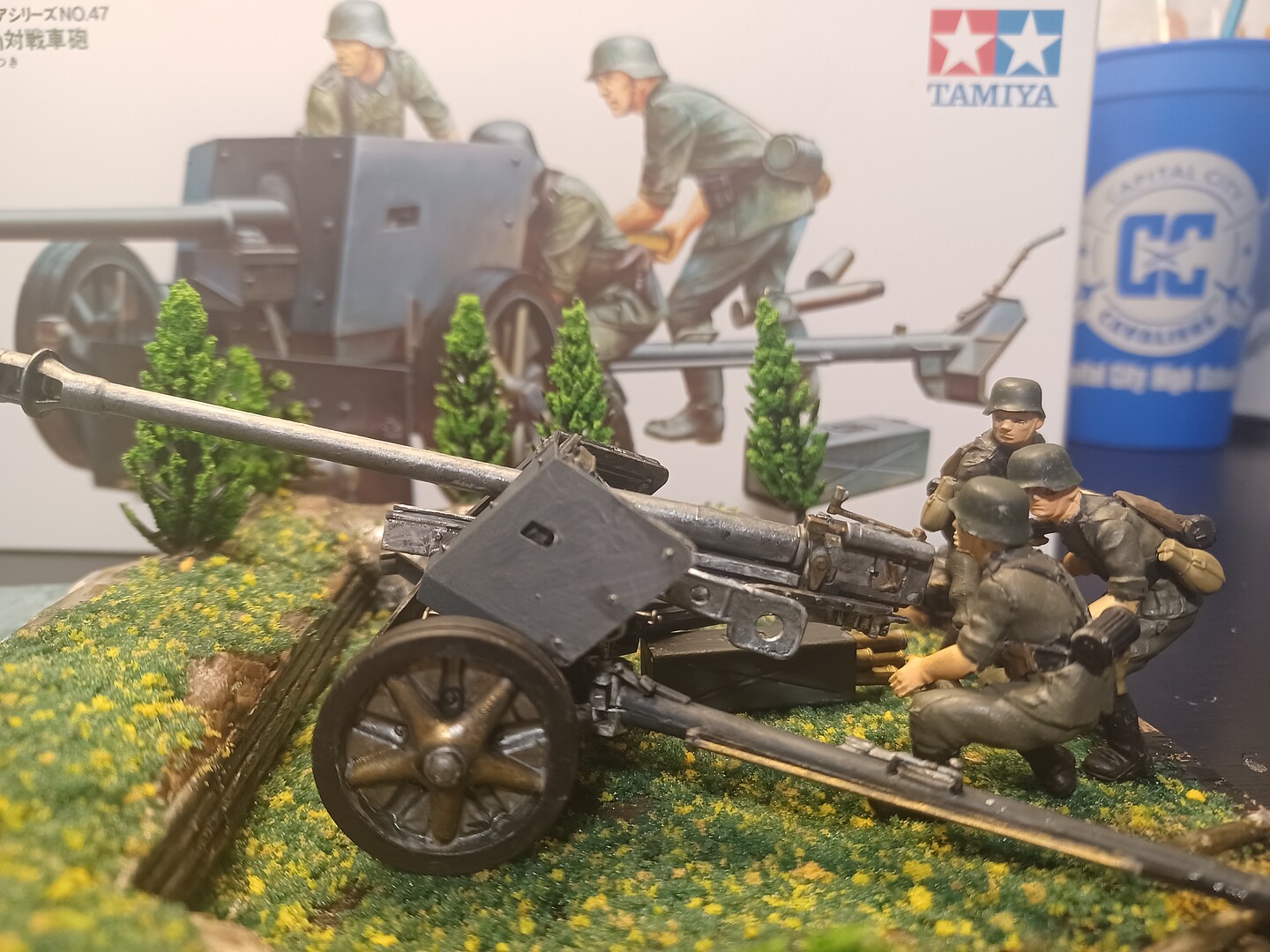 German 75mm Anti-Tank Gun -- Plastic Model Military Diorama Kit -- 1/35 ...