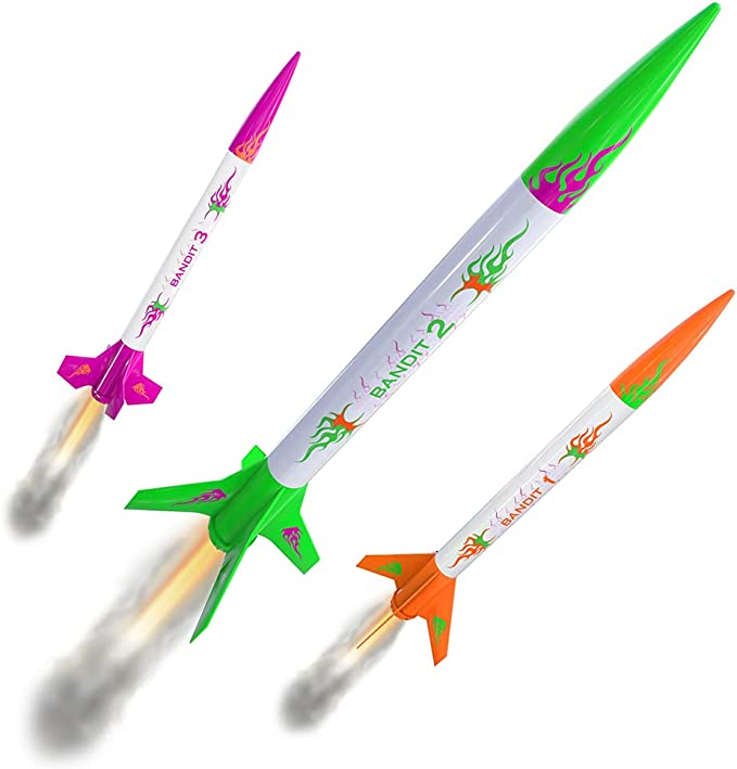 3 Bandits E2X Mini Model Rocket Kit -- Easy To Assemble -- #2435 ...