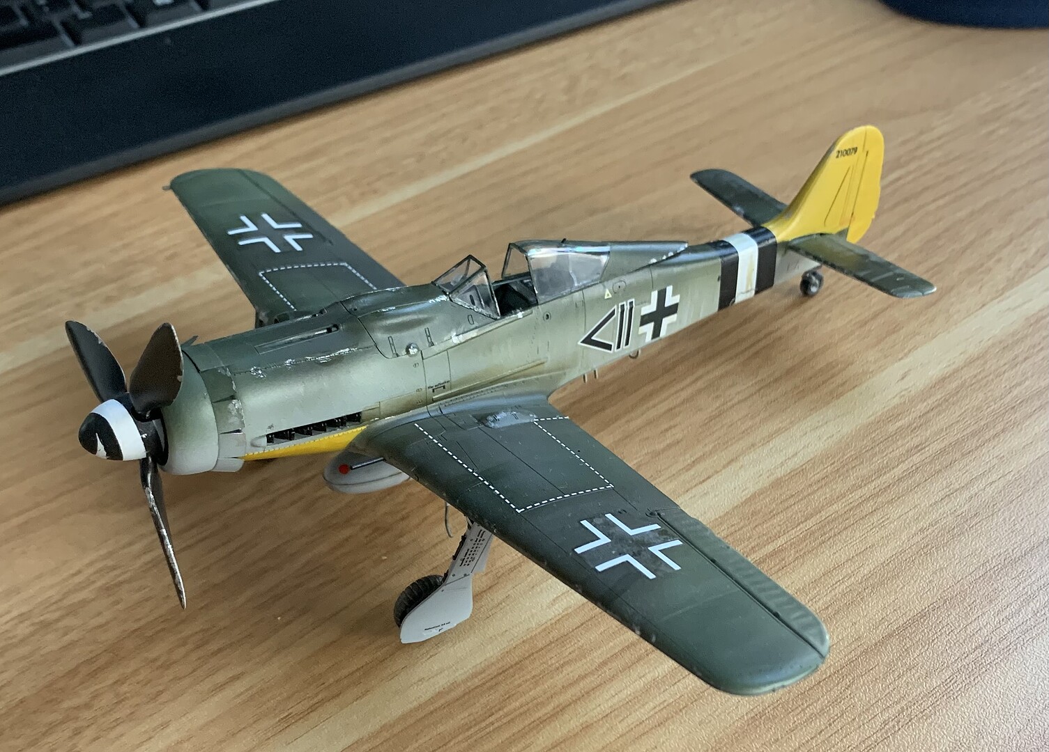 Focke-Wulf FW190 D-9 Fighter Aircraft -- Plastic Model Airplane Kit ...