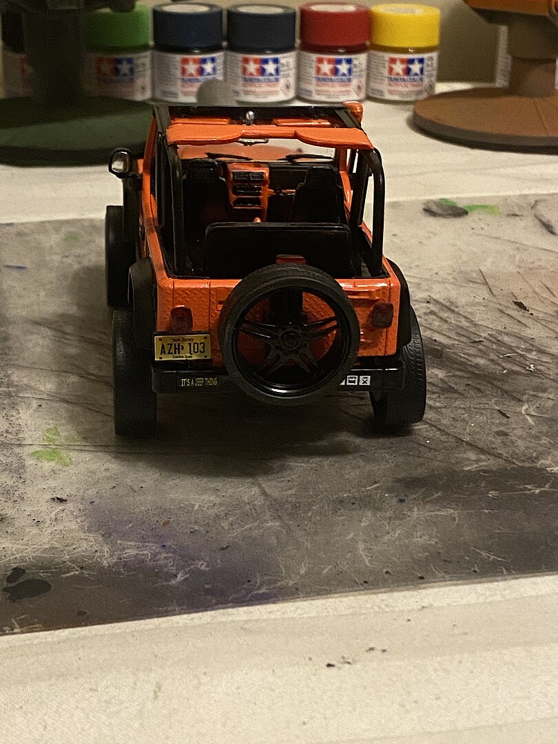 Jeep Wrangler Rubicon Plastic Model Jeep Kit 1/25 Scale 4501