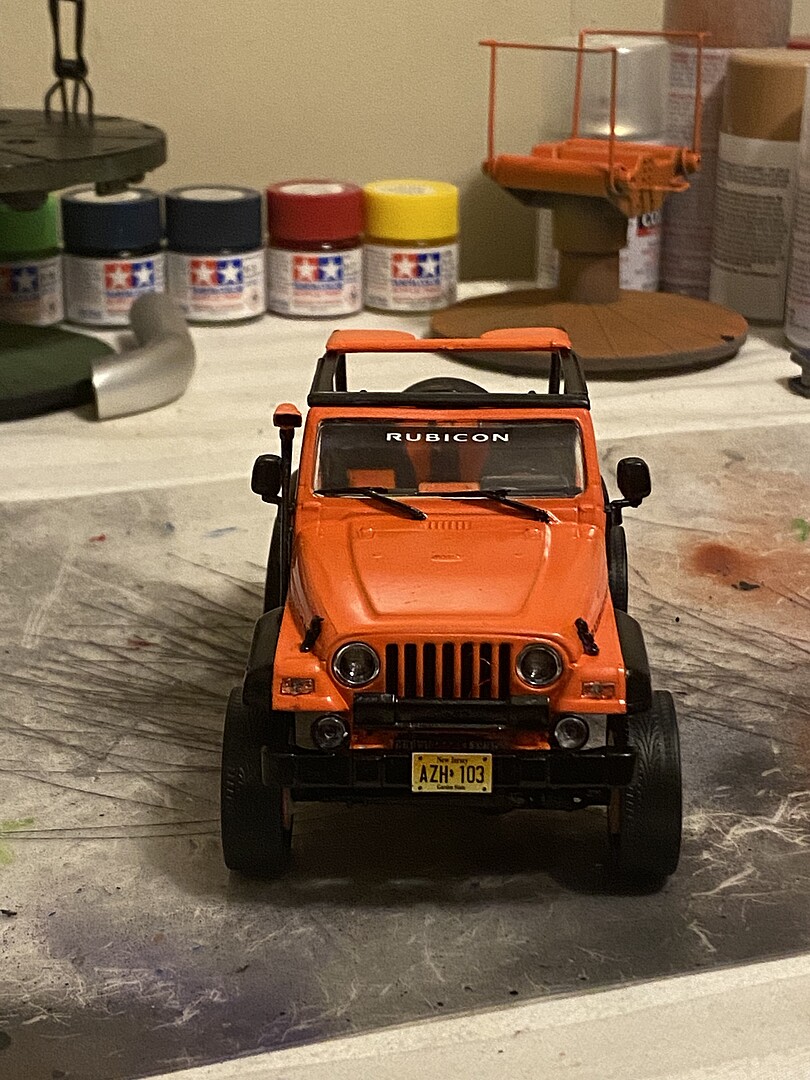 Jeep Wrangler Rubicon Plastic Model Jeep Kit 1/25 Scale 4501