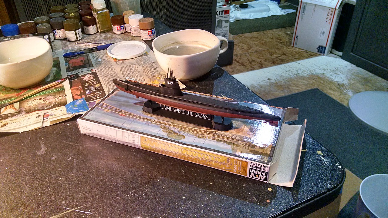 USN Guppy IB Class Submarine Plastic Model Submarine Kit 1/350