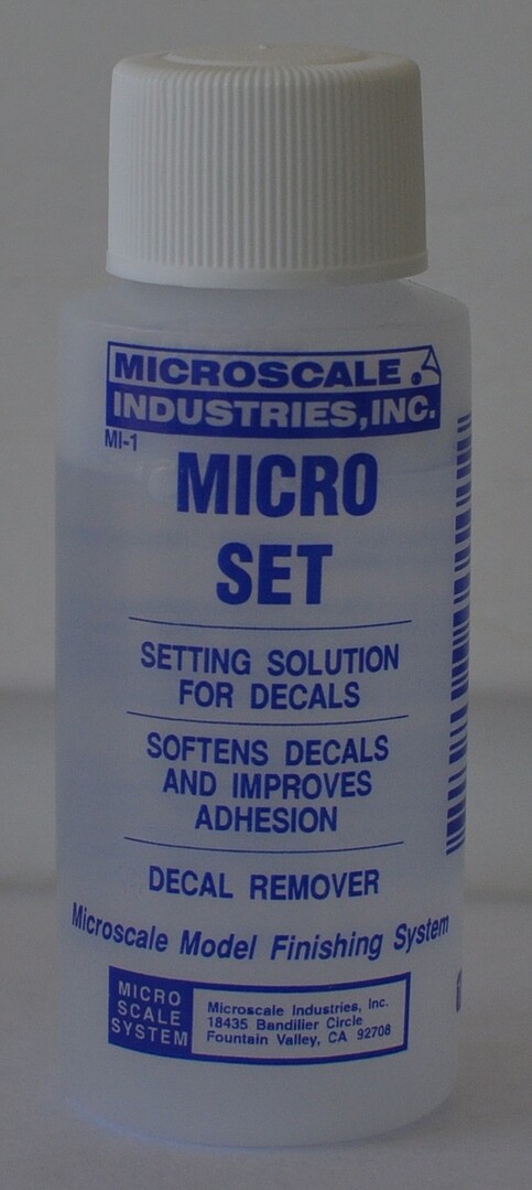  Microscale Industries, Inc. Micro Set, Micro Sol, Micro Mask,  Micro Kristal Klear, 1 oz. Bottles, One of Each with Make Your Day  Paintbrush Set : Toys & Games