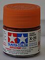 Acrylic Mini X26 Clear Orange 1/3 oz