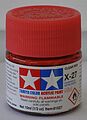 Acrylic Mini X27 Clear Red 1/3 oz